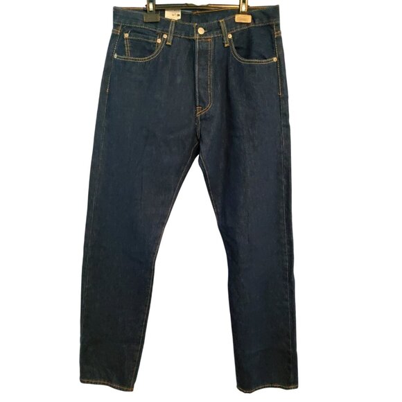 Levi's Men 501 Original Regular Fit Jeans Straight Leg, Black Size 32x32 0660 - Picture 2 of 14